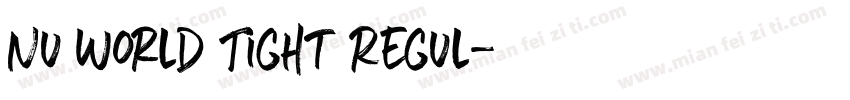 Nu World Tight Regul字体转换